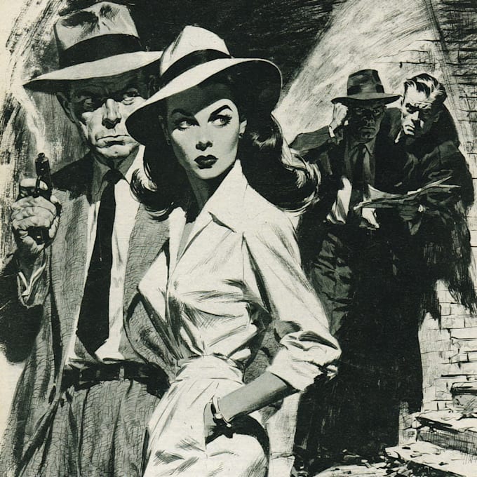 do noir, horror and dark comic book art and illustrations