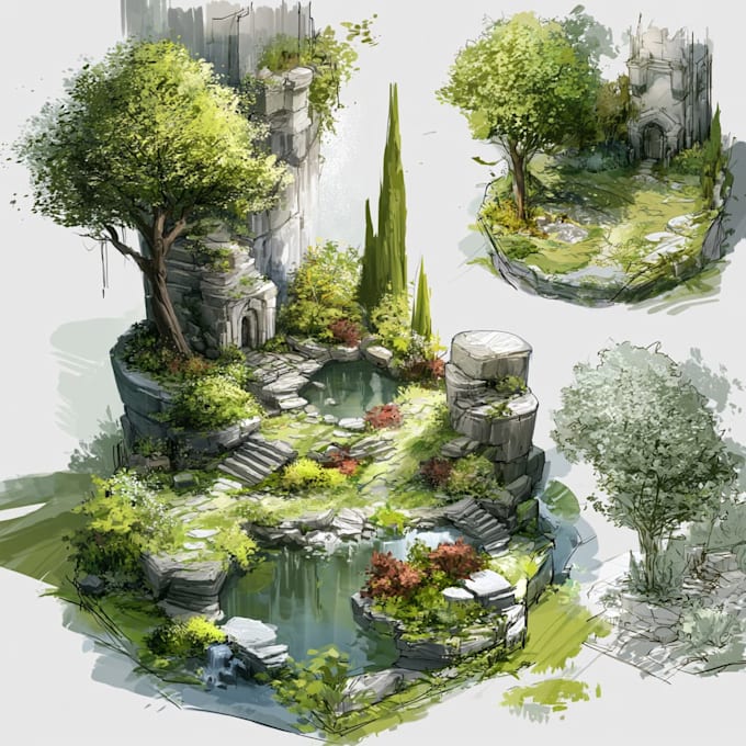 design a professional landscape site plan for your garden