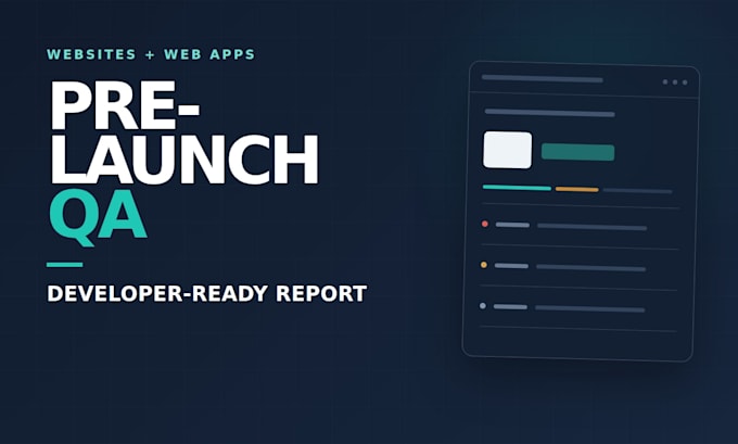 test your website or web app before launch and send a QA report