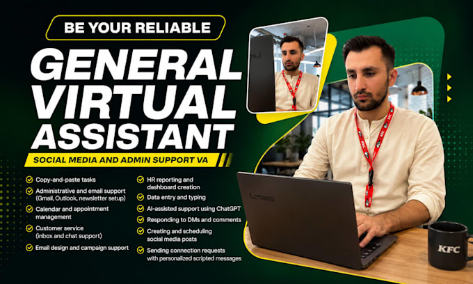 be your reliable general virtual assistant, social media and admin support VA