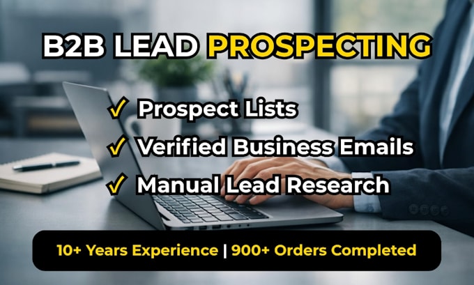 do b2b lead prospecting, lead list and email list building