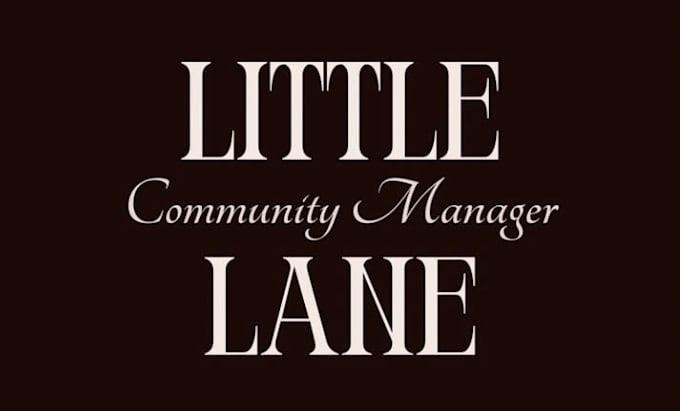 community manager, graphic designer