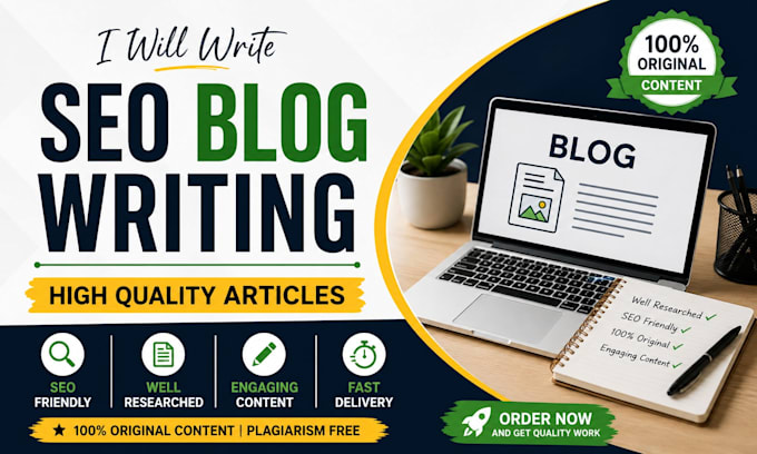 write SEO blog posts and high quality articles