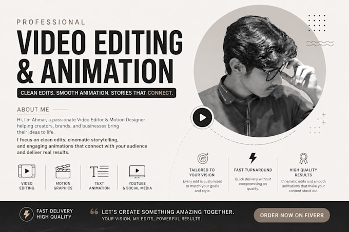 edit your video and design motion graphics