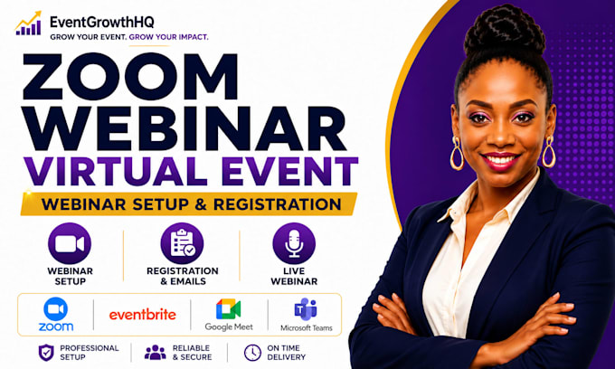 setup zoom webinar, virtual event and webinar registration