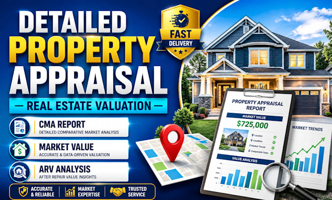prepare a detailed real estate property valuation report