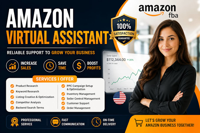 be your personal amazon virtual assistant, amazon account manager