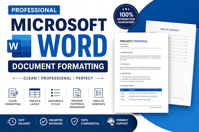 professionally format microsoft word documents, reports, ebooks