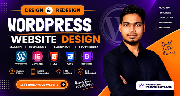 design a professional responsive wordpress website