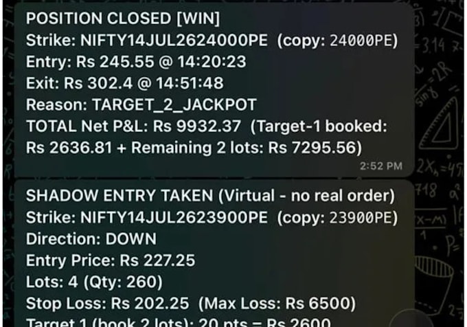 build a python trading bot with api and telegram alerts