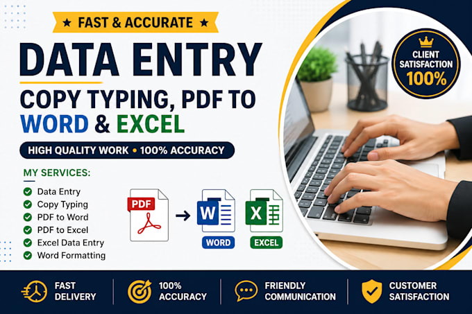 do professional data entry work