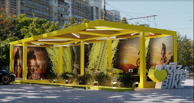 design a modern shipping container house, modular house, 3d render