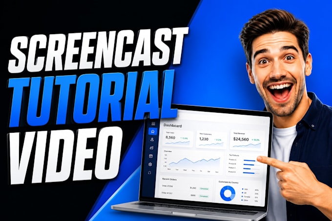 create screencast demo video with screen recording for software website app demo
