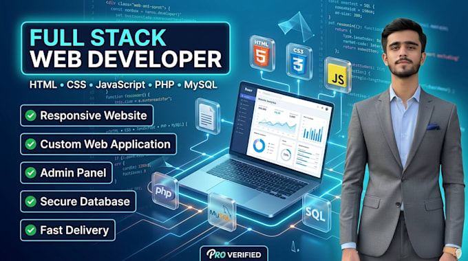 develop a custom PHP mysql web application and responsive website