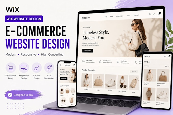 design wix or redesign a wix website design or wix online store