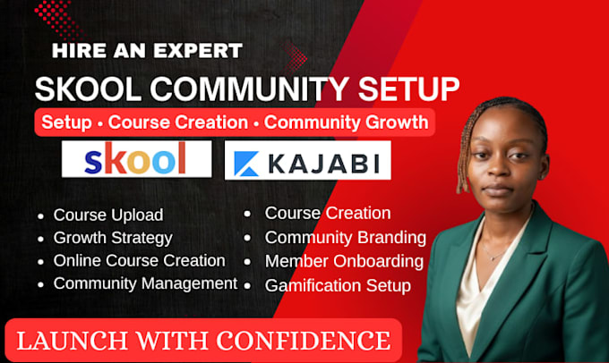 setup skool community, create online course and organize contents