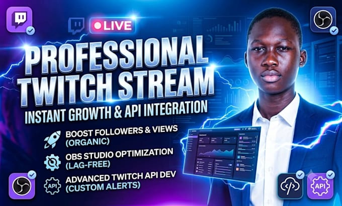 do twitch stream setup and obs studio with twitch api for stream promotion