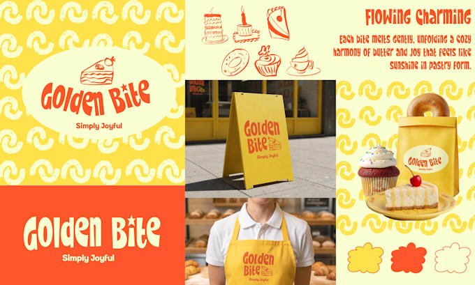 create a food logo, branding and brand style guide