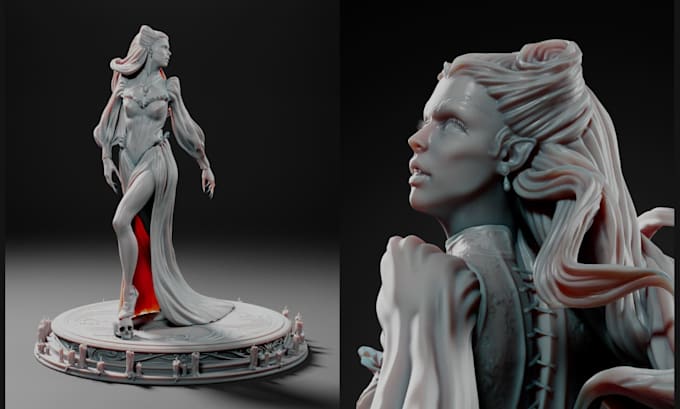 sculpt custom collectible figures for 3d printing
