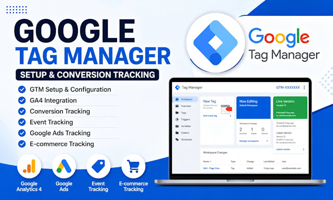 set up google tag manager GTM and conversion tracking