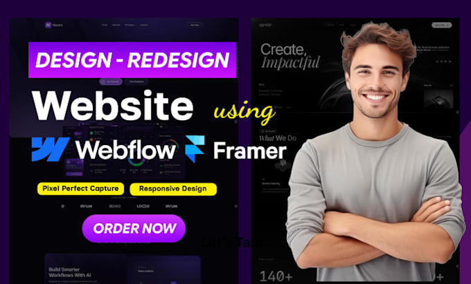 develop modern webflow or framer website or framer expert