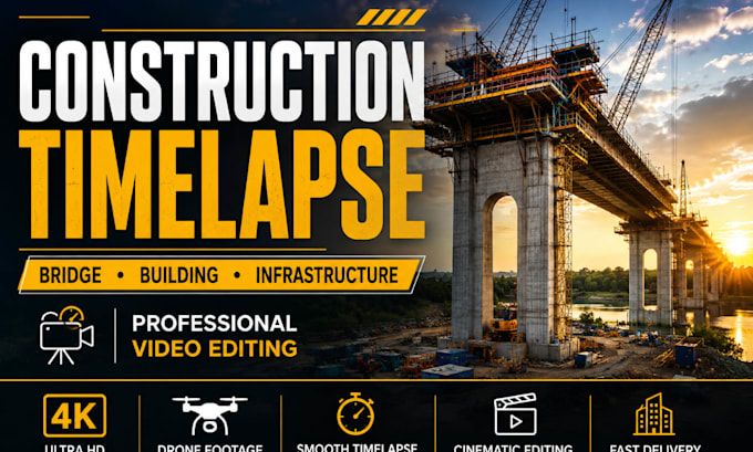 create construction timelapse videos, kling ai, pika, for bridges and buildings