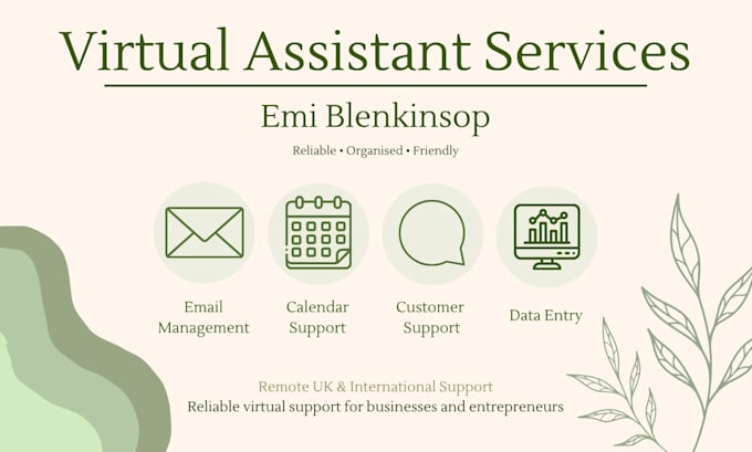 be your reliable VA for admin and customer support
