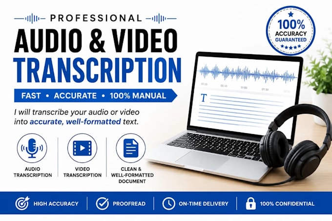 transcribe audio and video into accurate text