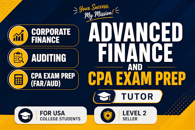 be your advanced corporate finance and CPA exam prep tutor