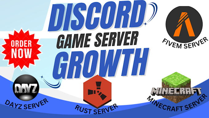 discord server promotion, minecraft promotion, fivem, dayz, rust gaming server