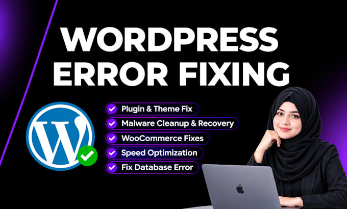 fix wordpress errors, bugs and website issues