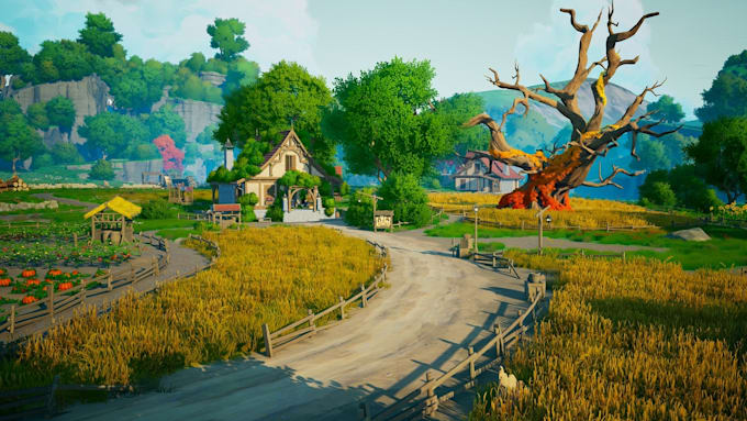 create game ready 3d environment, map, level design, modular asset, landscape
