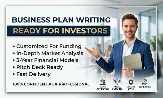 write a professional business plan for investors