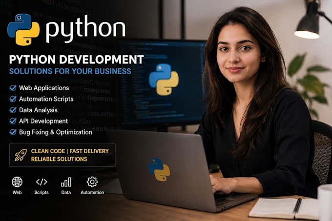 do python automation, flask django web develop and scripting