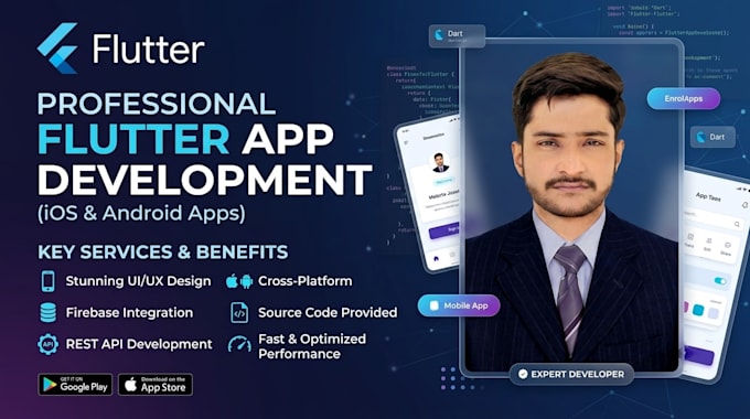be your expert flutter app developer