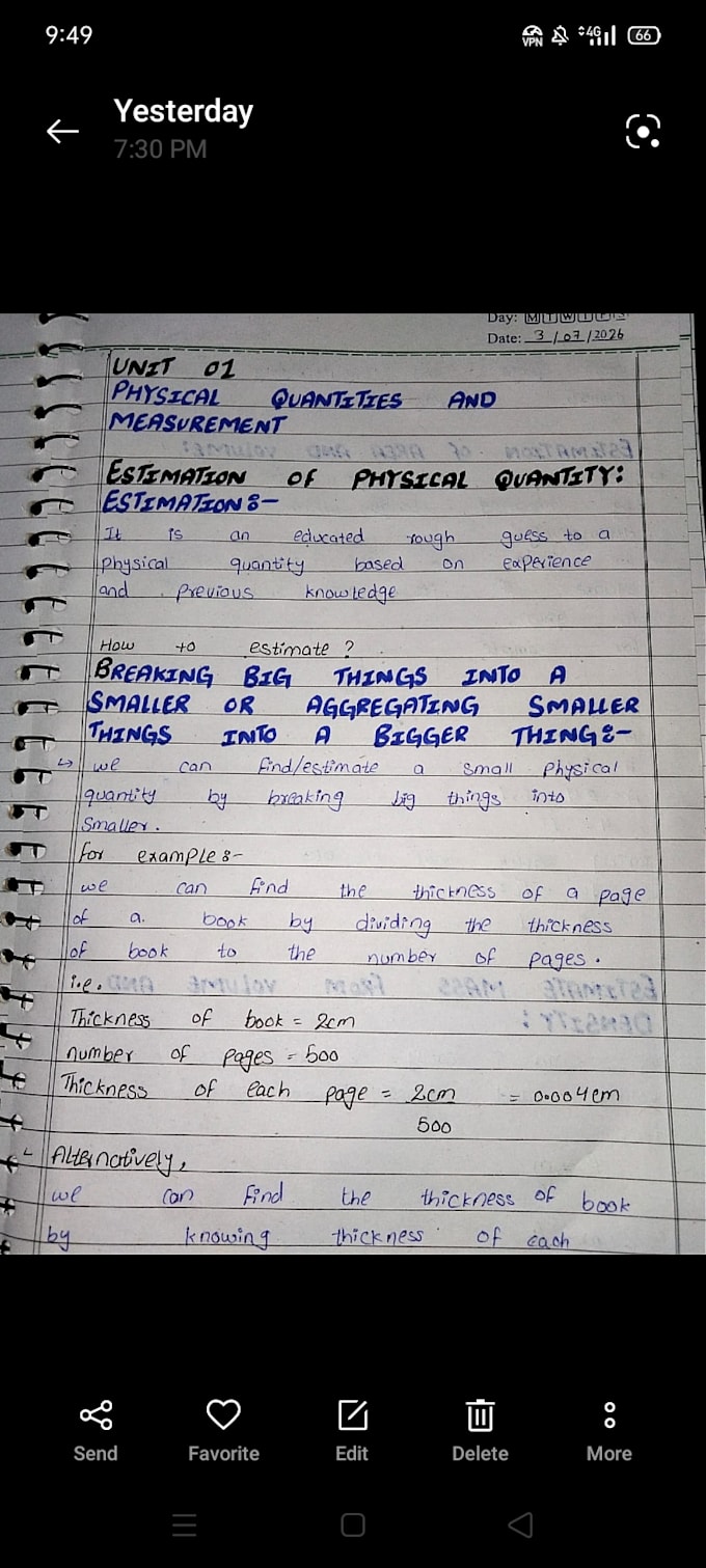 beautiful handwritten notes and letters