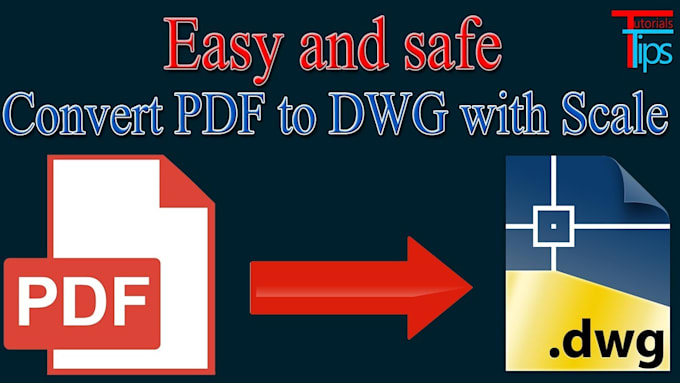 do convert PDF, scan files to dwg