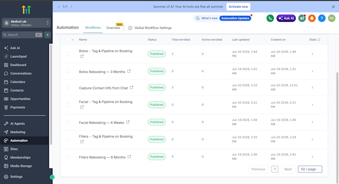 build ai chatbot and booking automation with gohighlevel