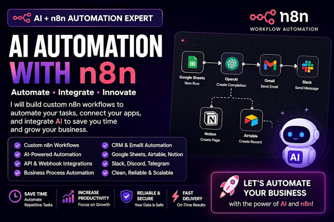 build custom n8n workflow automation and ai workflows