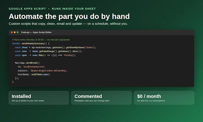 automate your google sheets workflow with a custom apps script