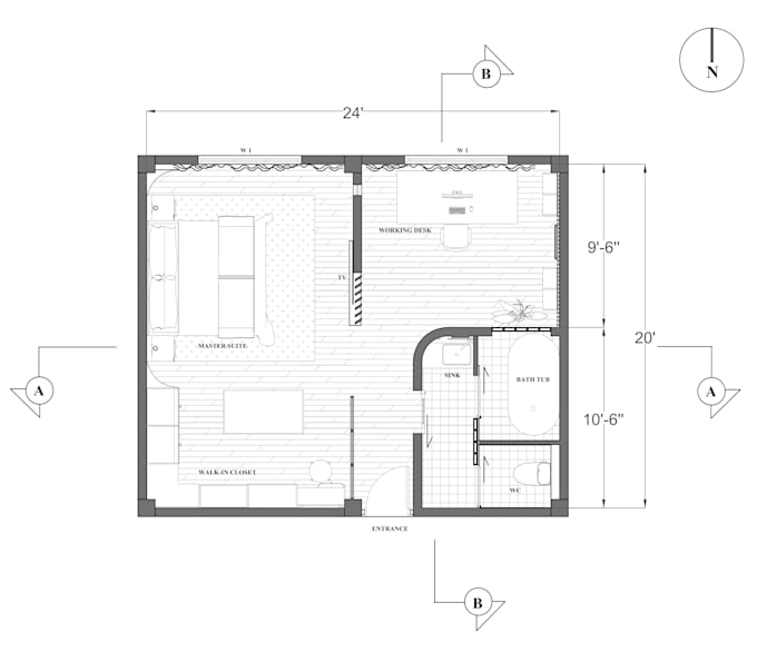 create autocad 2d drawings and architectural renderings