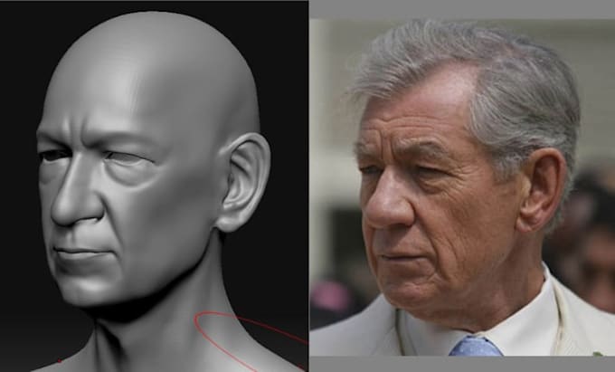 convert 2d image to 3d head bust model realistic stl obj 3mf print ready