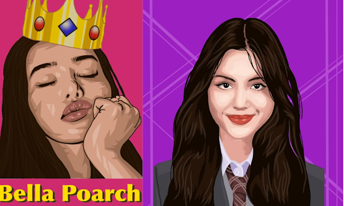 draw your photo into anime vector portrait