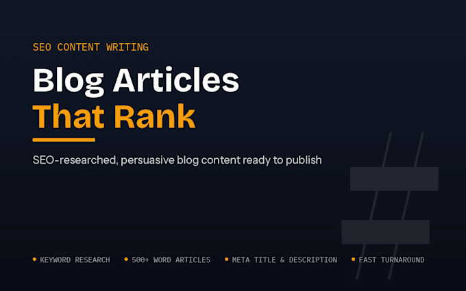 write SEO blog articles that rank and convert
