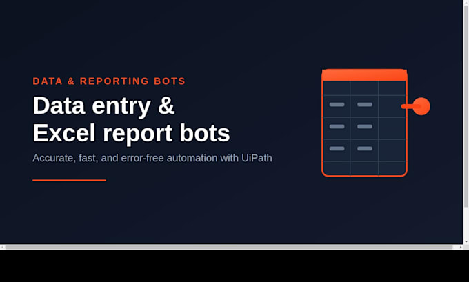 develop uipath rpa automation, excel, web scraping and business process