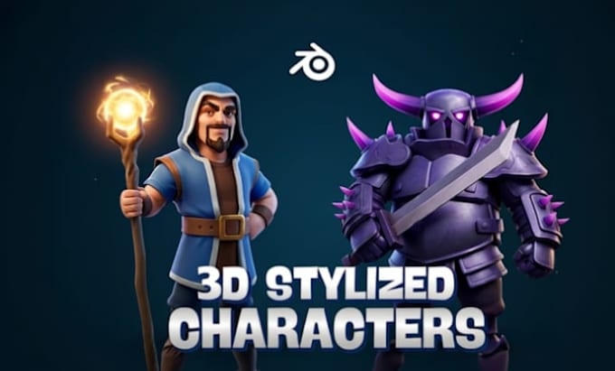 create professional blender 3d models for you
