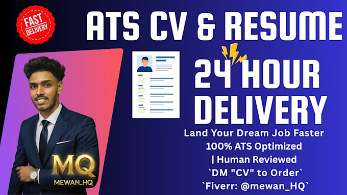ats optimized professional CV and linkedin