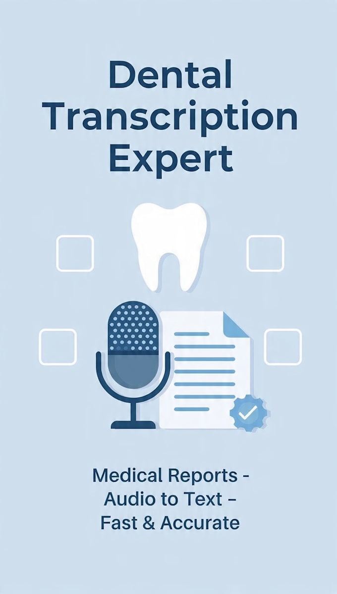 transcribe dental audio and video into accurate text