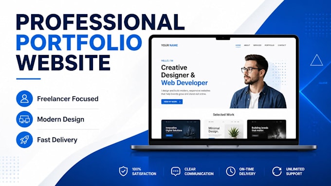 design a profesional portfolio website for freelancers