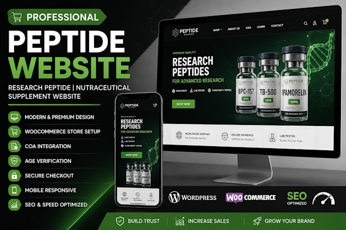 peptide website research peptide website nutraceutical supplement website